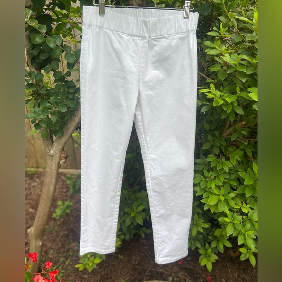 Soft Surroundings Metro White Denim Pull On Jeans/Jeggings Size P/S - Picture 5 of 12